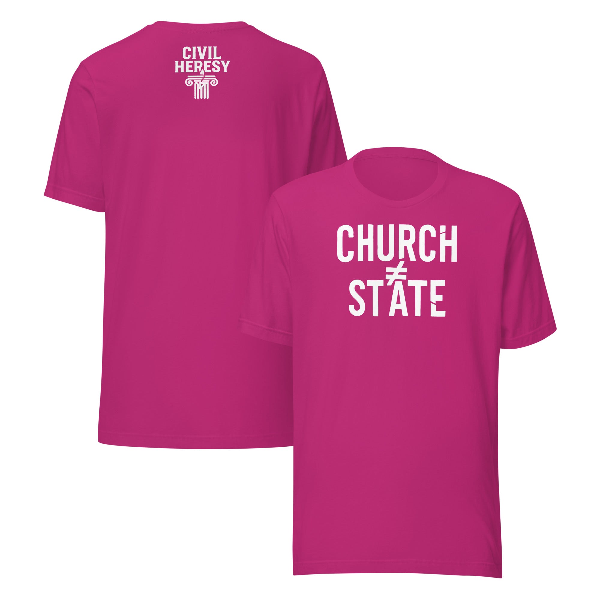 Church ≠ State Unisex T-Shirt – Rebellious Satire Tee for Free Thinkers