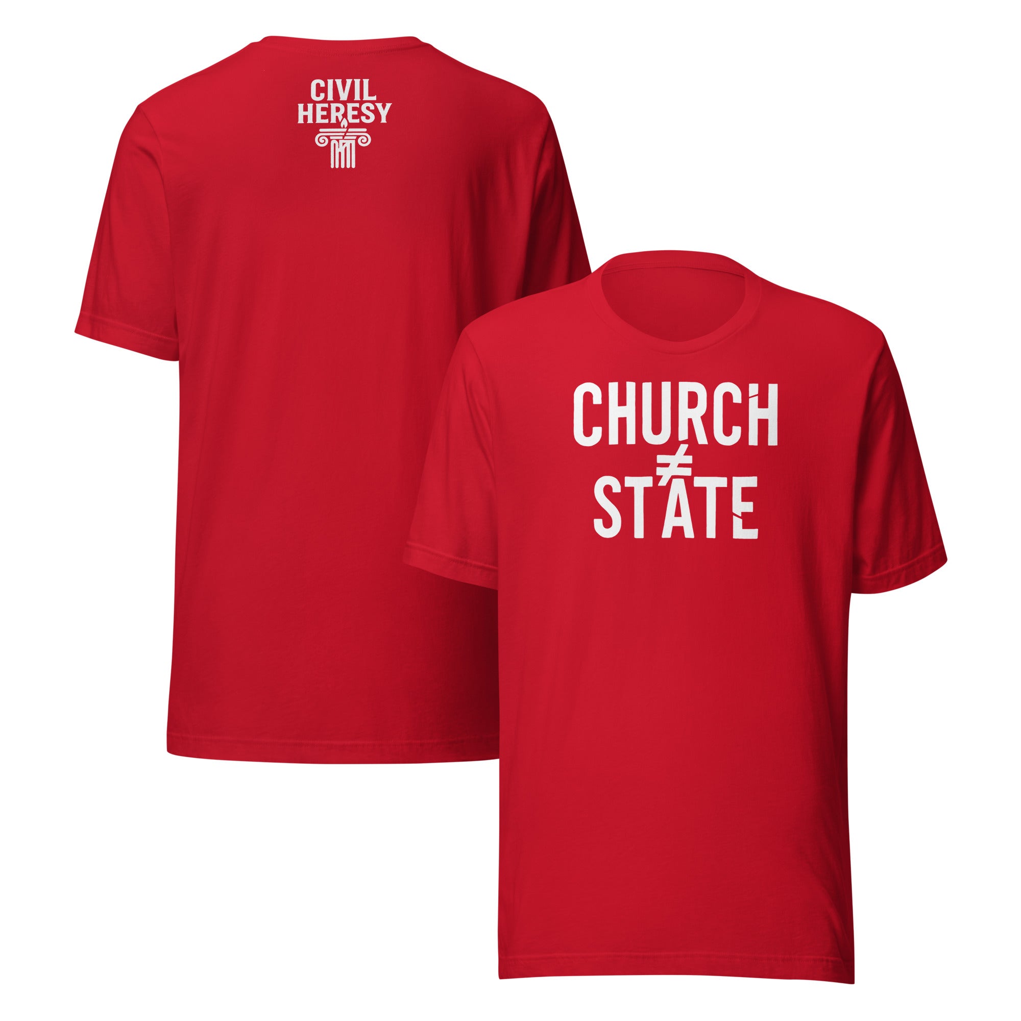 Church ≠ State Unisex T-Shirt – Rebellious Satire Tee for Free Thinkers