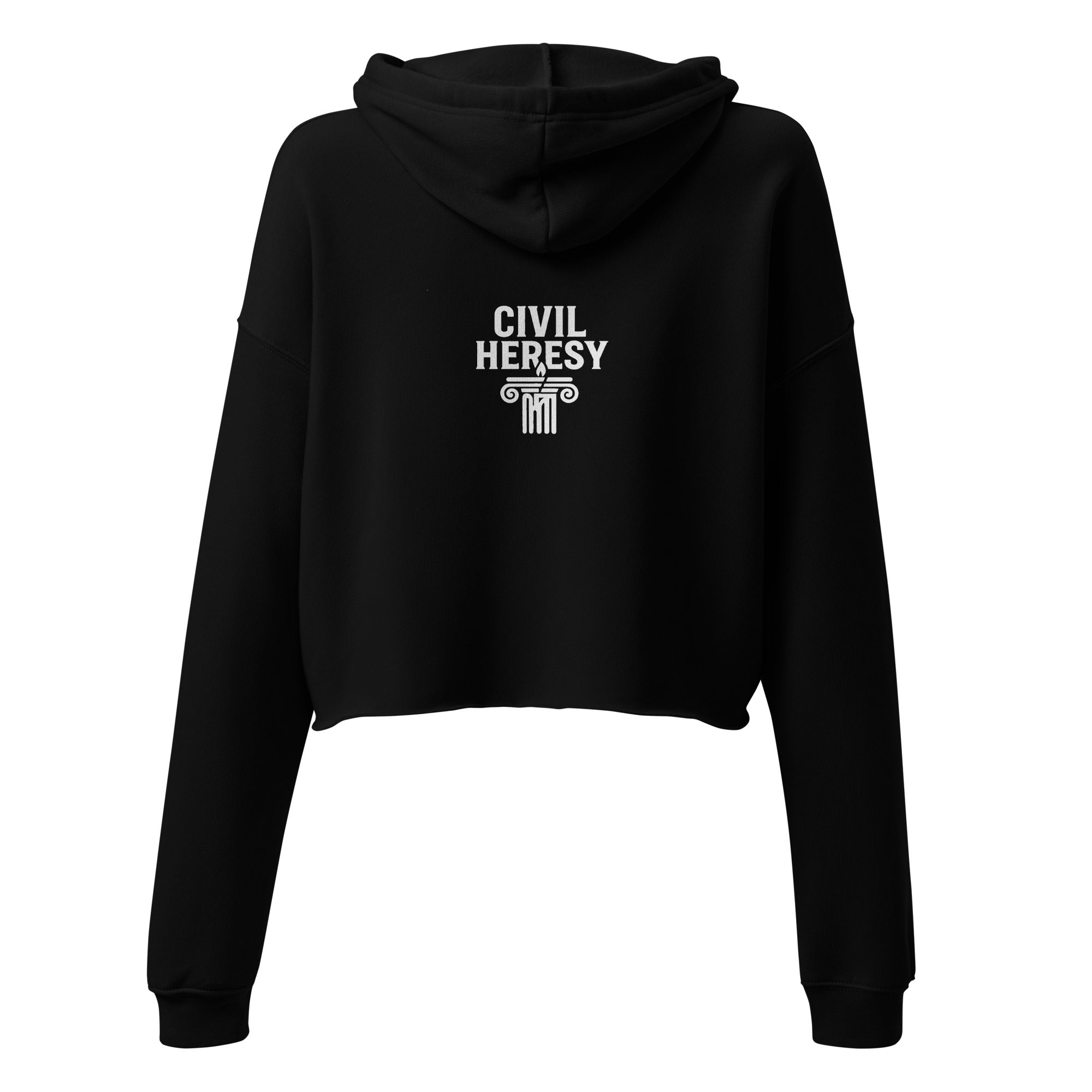 Church ≠ State Unisex Crop Hoodie – Satirical Protest Shirt for Rebels and Free Thinkers