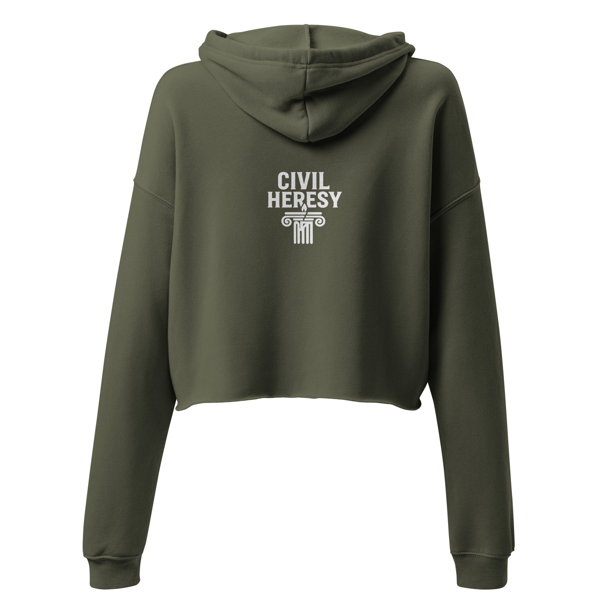 Church ≠ State Unisex Crop Hoodie – Satirical Protest Shirt for Rebels and Free Thinkers