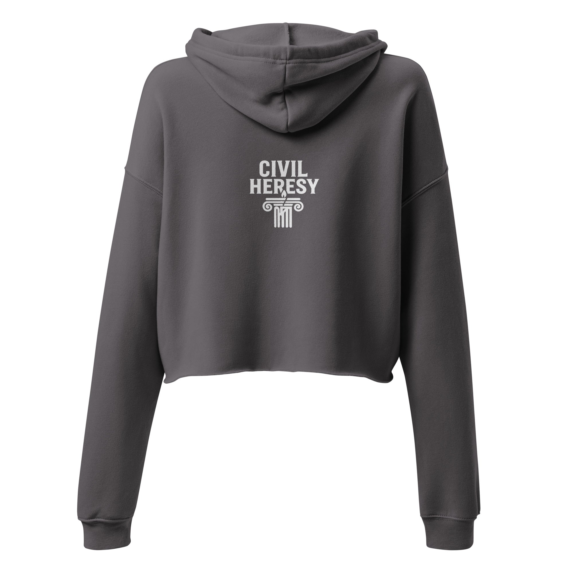 Church ≠ State Unisex Crop Hoodie – Satirical Protest Shirt for Rebels and Free Thinkers