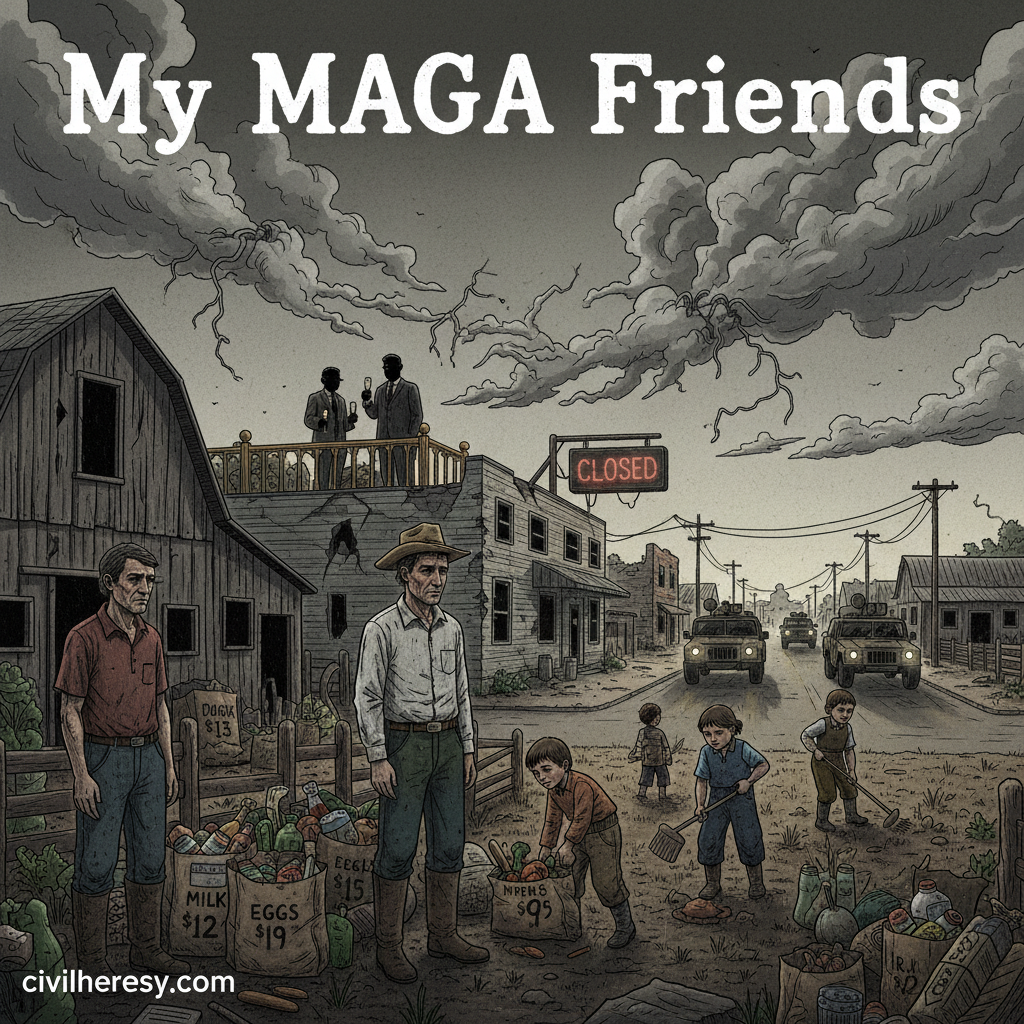 My MAGA Friends – Dark Political Satire Anti-Authoritarian Digital Art Download