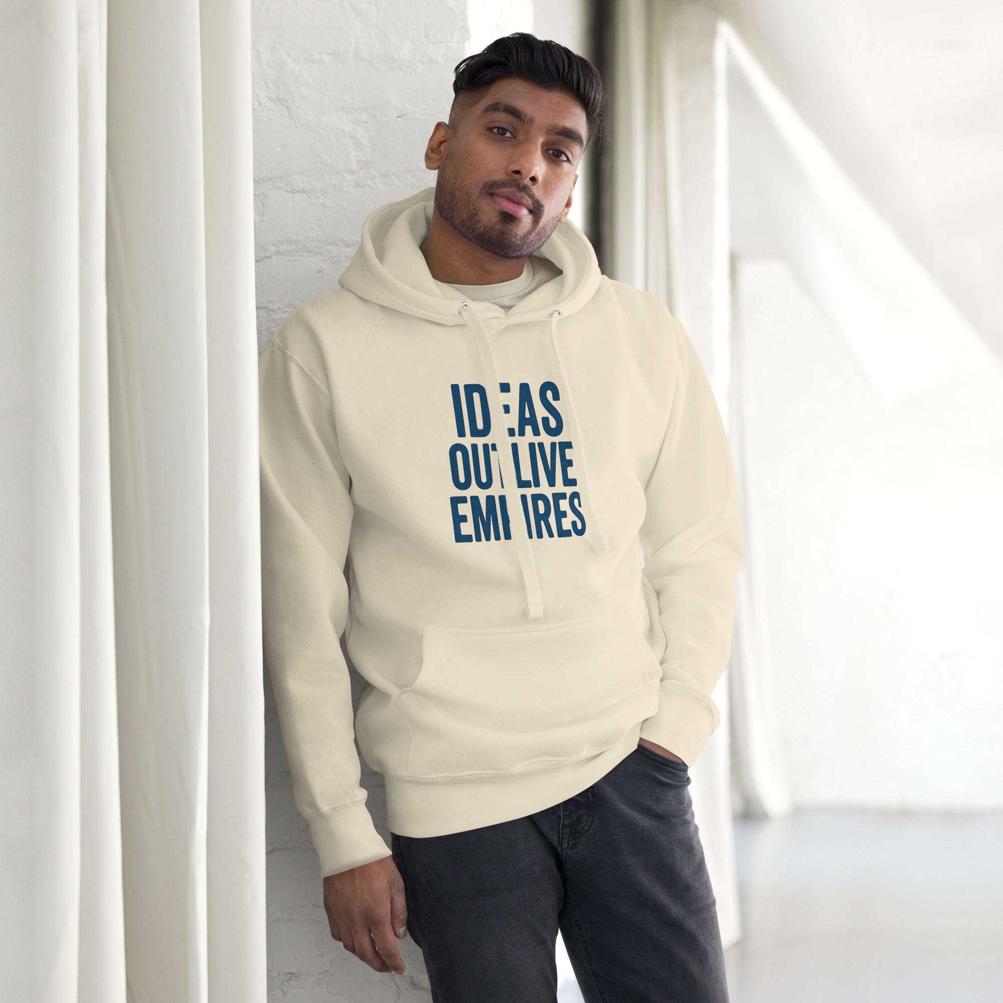 Ideas Outlive Empires Hoodie – Rebellious Satire Pullover for Free Thinkers