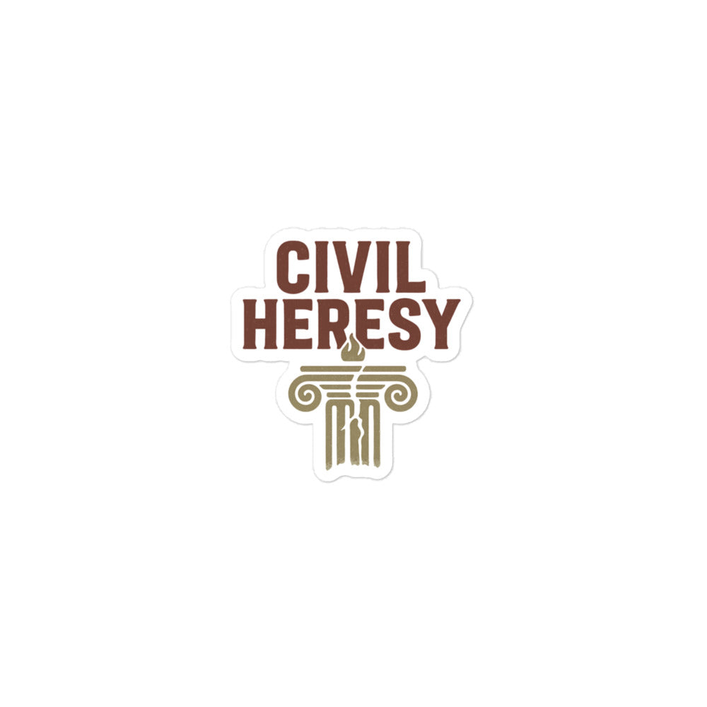 The Original Civil Heresy Logo Sticker - Bubble-free stickers
