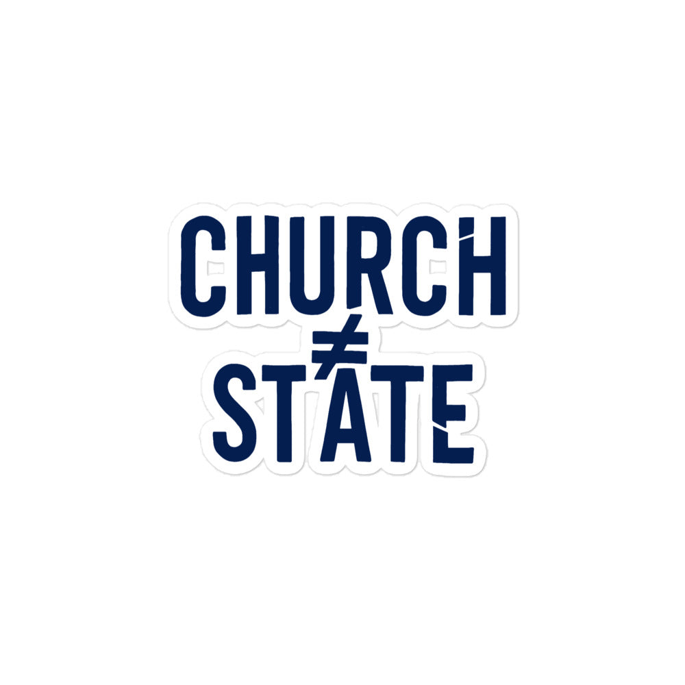 Church ≠ State Stickers – Rebellious Satire Decals for Free Thinkers