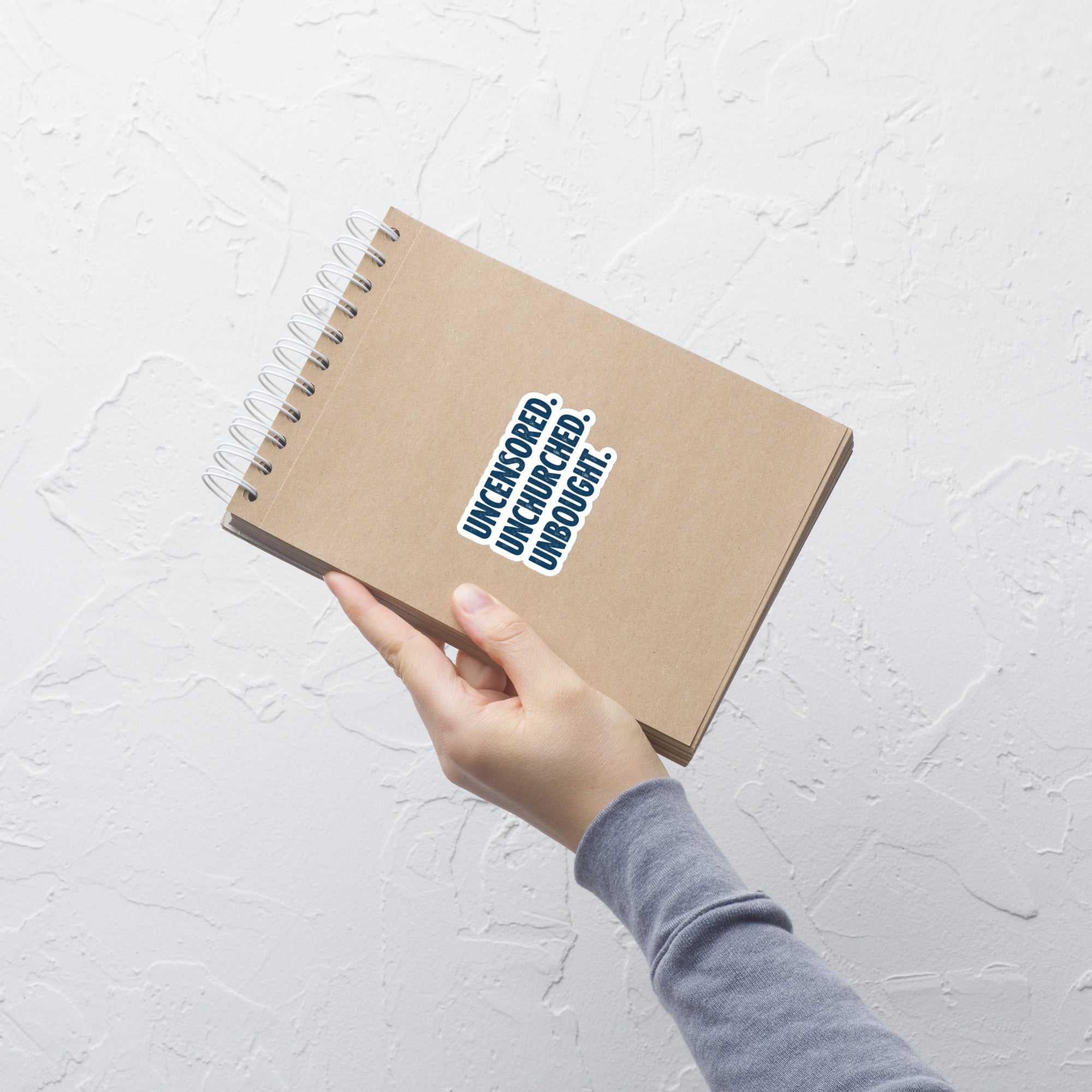 Uncensored. Unchurched. Unbought. Stickers – Rebellious Satire Decals for Free Thinkers