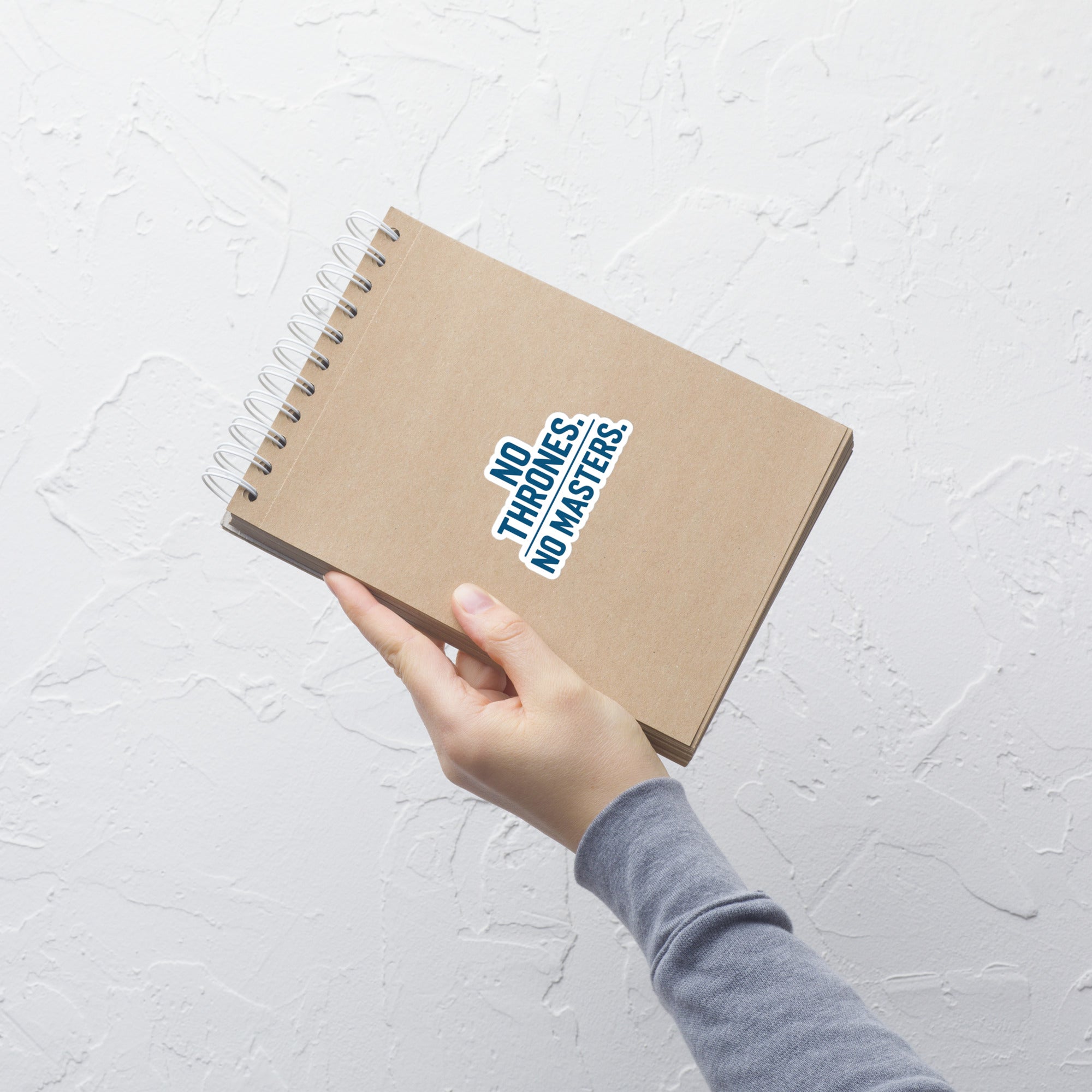 No Thrones. No Masters. Stickers – Rebellious Satire Decals for Free Thinkers