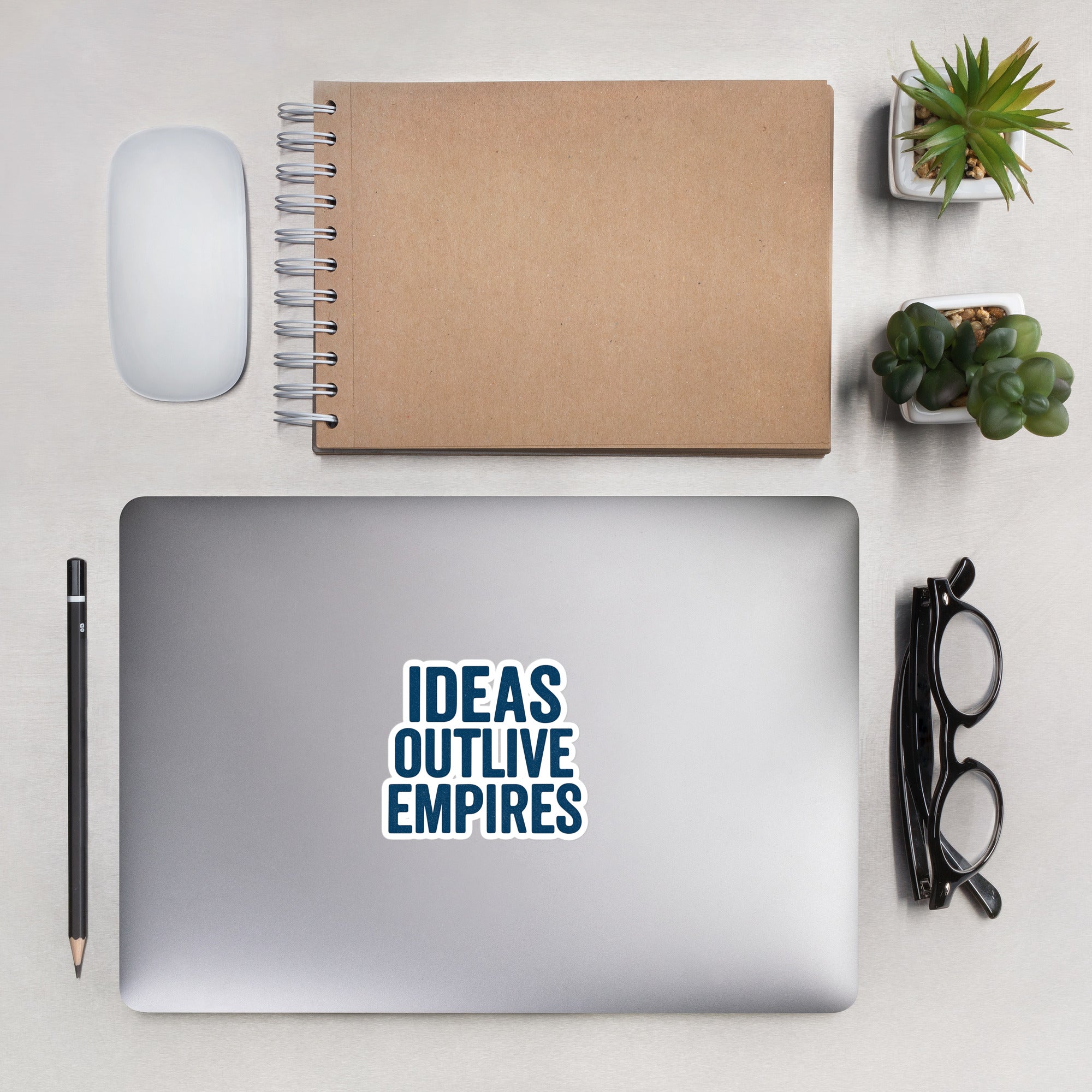 Ideas Outlive Empires Sticker – Rebellious Satire Decal for Free Thinkers