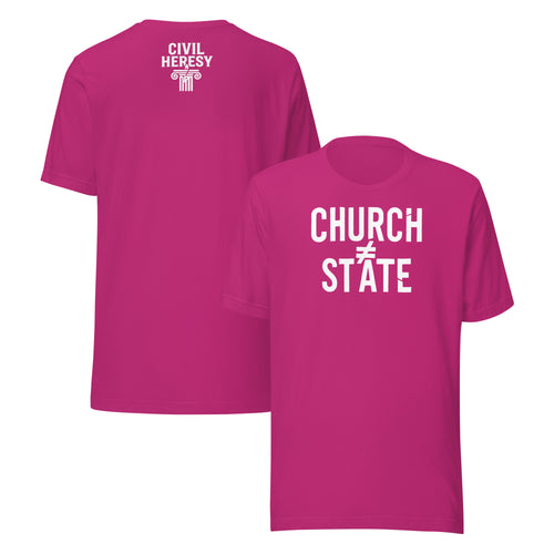 Church ≠ State Unisex T-Shirt – Rebellious Satire Tee for Free Thinkers