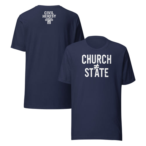 Church ≠ State Unisex T-Shirt – Rebellious Satire Tee for Free Thinkers